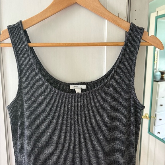 Daily Ritual Gray Ribbed Knit Top - Picture 3 of 4